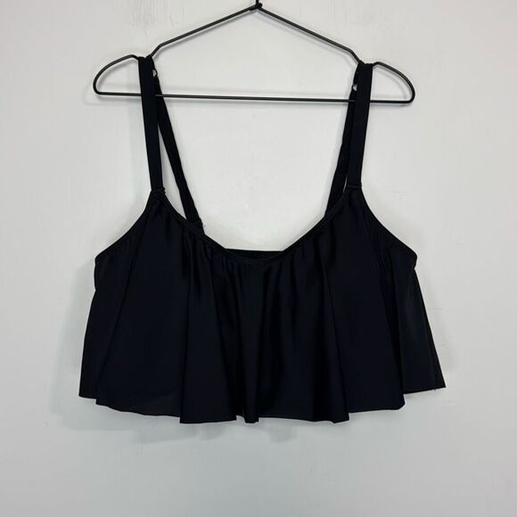 Torrid Wireless Straight Flounce Bikini Top 2 - Picture 1 of 4